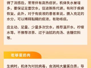 一图读懂|流感康复期怎么吃好得快？食养建议来了