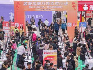 送岗进商圈 4300余人现场求职