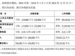 业绩大变脸！完美世界预计2024年亏损超11亿元，16万股东“踩雷”