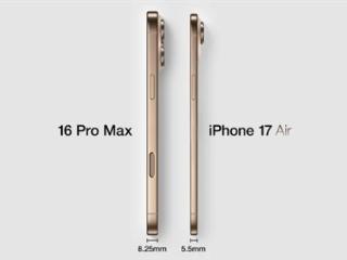 只有5.5mm！iPhone 17 Air厚度对比图来了：看看它有多薄