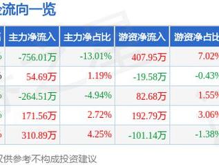 格灵深瞳（688207）1月20日主力资金净卖出756.01万元