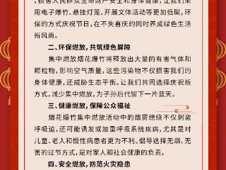 贵州省发布春节期间文明有序燃放烟花爆竹倡议书