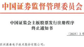 高泰电子终止上交所主板IPO注册 原拟募资11.5亿