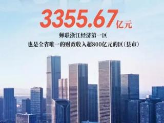 突破3355亿元，余杭蝉联全省第一