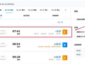 春运现骨折票：乘火车出重庆2.5元