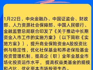 图解中长期资金入市工作新方案