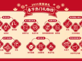 淘宝发布2025春节送礼榜，寒假作业上榜 网友：大过年的，放过小孩哥！