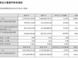 V观财报｜A股首份年报：聚灿光电净利增超六成，拟10派1.6元