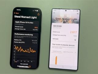 三星S25 Ultra在3DMark测试中击败iPhone 16 Pro Max：领先幅度达36%