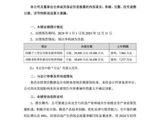 辰安科技：预亏 3.6 亿（最高）