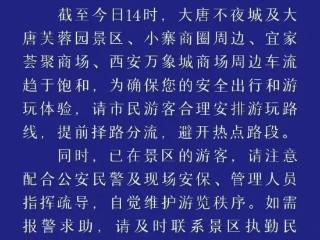 截至1月31日14时 大唐不夜城、小寨、西安万象城等区域车流量持续增大