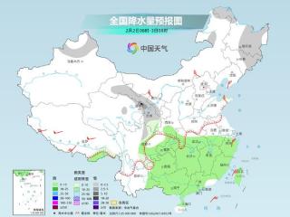 初五南方大范围降雨持续 冷空气到来北方天寒地冻南方显著降温