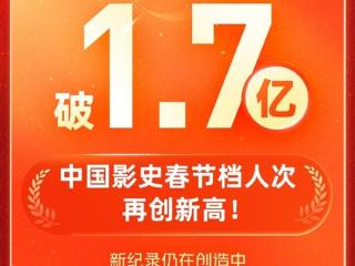 刷新影史纪录！2025年春节档超1.7亿人次看电影