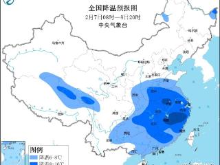 寒潮影响我国中东部地区 贵州等地有雨雪天气