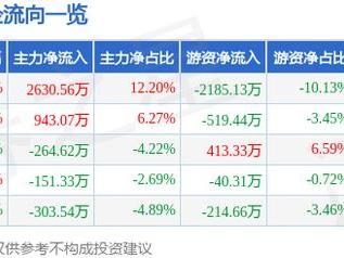 绿能慧充（600212）2月6日主力资金净买入2630.56万元