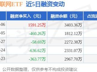 港股互联网ETF：2月6日融资买入3374.3万元，融资融券余额3403.36万元