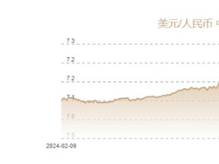 2月7日人民币对美元中间价报7.1699元 下调8个基点