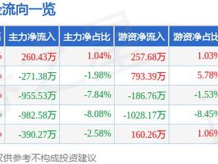 野马电池（605378）2月7日主力资金净买入260.43万元