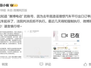 造谣理想汽车订单造假 法院判决后拒不执行：车评人账号没了