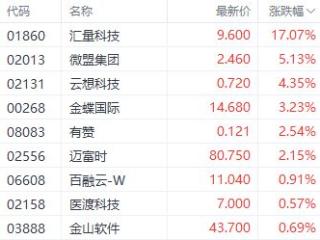 AppLovin财报超预期带动港股SaaS行情 汇量科技大涨超17%