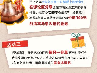 青岛市南 “食” 尚狂欢开启，微博互动赢惊喜好礼！