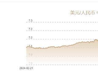 2月19日人民币对美元中间价报7.1705元 下调8个基点