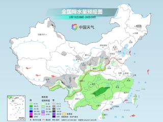 今明两天南方大范围阴雨持续 本周末全国大部气温将迎低点