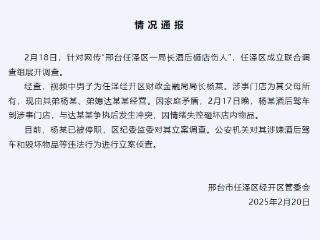 河北邢台一局长酒后砸店伤人？官方：已停职 立案调查