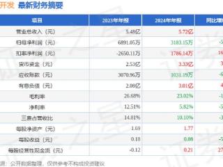 新农开发（600359）2024年年报简析：增收不增利