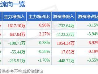 爱玛科技（603529）2月28日主力资金净买入1617.10万元