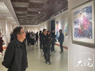 黄梅戏戏画展在安庆开展