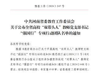 再获殊荣！洛阳科技职业学院一党支部入选省级专项行动团队