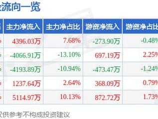 苏奥传感（300507）3月3日主力资金净买入4396.03万元