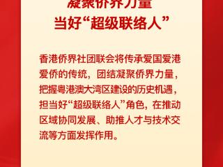 凝聚侨界力量，当好“超级联络人”