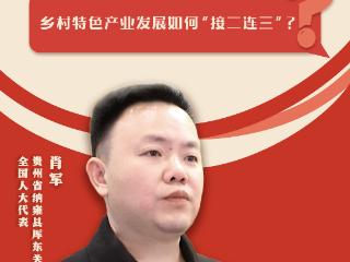 【问政问需在基层】肖军代表：要让乡村产业“接二连三”发展好