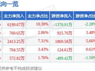 雷迪克（300652）3月10日主力资金净买入6199.67万元