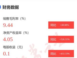 图解冠豪高新年报：第四季度单季净利润同比增391.56%