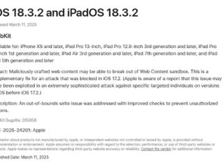 苹果iOS 18.3.2正式版发布：重要错误修复、安全更新