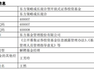 王然离任东方策略成长混合