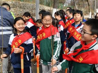 山东青岛：植树节里添绿增彩