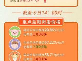 3月13日：“农产品批发价格200指数”比昨天上升0.23个点