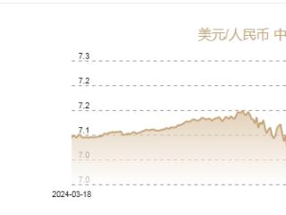 3月14日人民币对美元中间价报7.1738元 下调10个基点