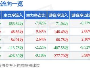 百龙创园（605016）3月14日主力资金净卖出683.84万元