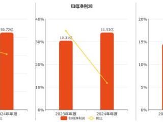 中航高科(600862.SH)：2024年年报净利润为11.53亿元、同比较去年同期上涨11.75%