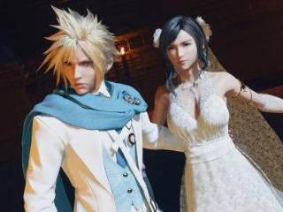 《FF7RB》蒂法绝美婚纱Mod:和克劳德可谓郎才女貌!