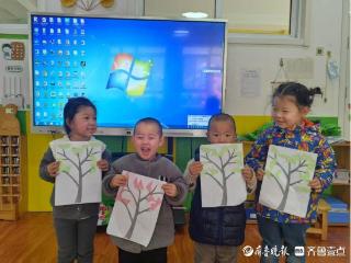 巨野县腾飞幼儿园开展植树节活动，萌娃创意植树传递绿色梦想