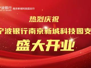 潮涌金陵 智启未来 宁波银行南京新城科技园支行正式开业