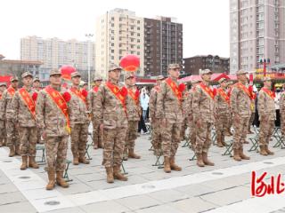 石家庄市无极县举行2025年上半年入伍新兵欢送大会