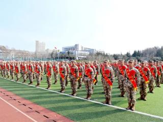 山东交通职业学院286名军士生正式入伍