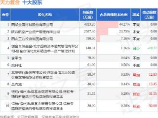 3月18日天力复合发布公告，股东减持108.95万股